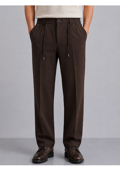 Danger Erkek Comfort Fit Kahverengi Jogger Pantolon Esnek Kumaş Günlük Rahat Kesim 169dngr