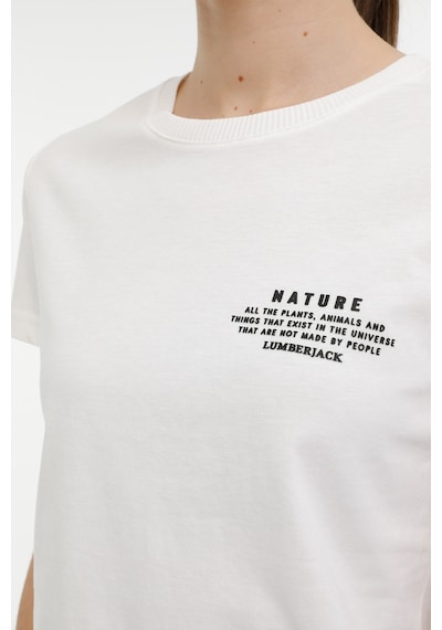 Lumberjack Wb Anna 11 4fx Ekru Kadın Kısa Kol T-shirt 000000000101532283 Bej
