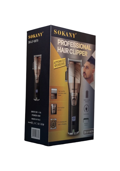 Sokany Şarjlı Saç Kesme Makinesi T-blade Hassas Kesim Sk-lf-9979
