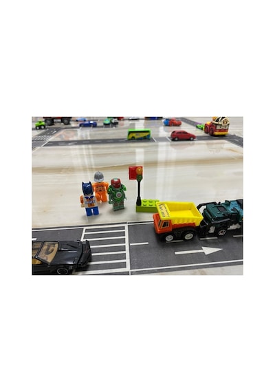Otobant Eğitici Ve Eğlenceli Yol Yapım Bandı Ve Trafik Işaretleri 10'lu Set - Road Tape Oyun Bandı