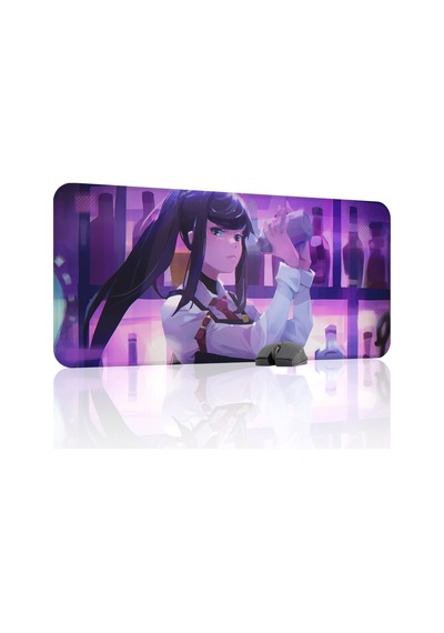 Va-11 Hall-a Kaymaz Dikişli Kauçuk Oyuncu Mousepad V4 - 90x40 Xxl Gaming Mouse Pad Fare Altlığı
