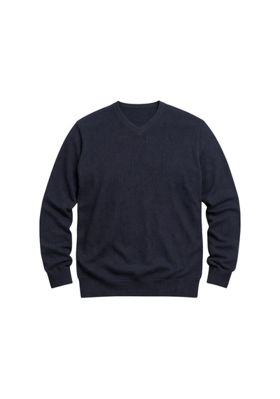 Battalmoda Erkek Büyük Beden Lacivert V Yaka Triko Kazak 3xl-4xl-5xl-6xl