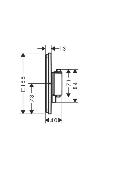 Hansgrohe 15583140 Showerselect Comfort Q Ankastre 2 Çıkış Termostat Bronz