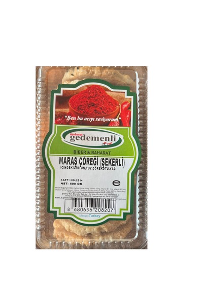 Mahmut Gedemenli Maraş Çöreği Şekerli 500 G