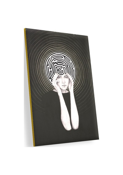 Cakasepetim Modern Sanat Kadın Zihni Görseli Ahşap Mdf Tablo