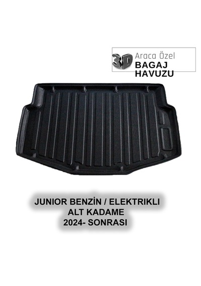 Alfa Romeo Junıor Benzin / Elektrikli Alt Kademe 2024 + Araça Özel 3D Bagaj Havuzu