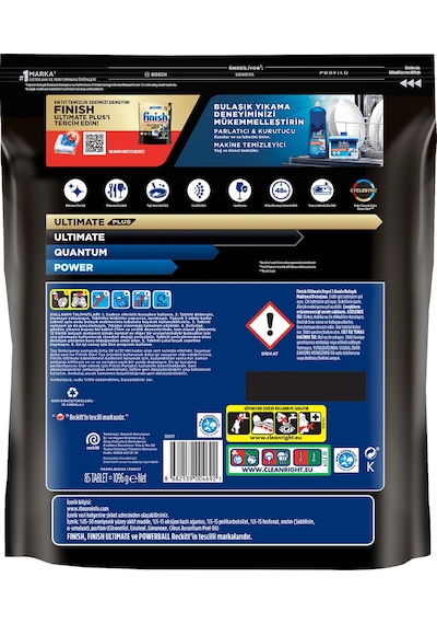 Finish Ultimate Bulaşık Makinesi Deterjanı Kapsül Tablet 85 Adet