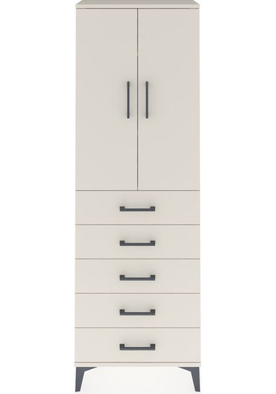 Arges Dolap 3 Raflı 5 Çekmeceli 2 Kapaklı 60x30x182 Aytaşı-ay... Aytaşı