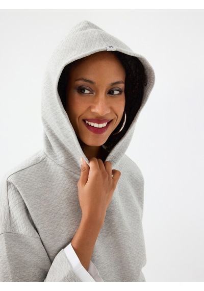 Crop Kadın Sweatshirt Gri