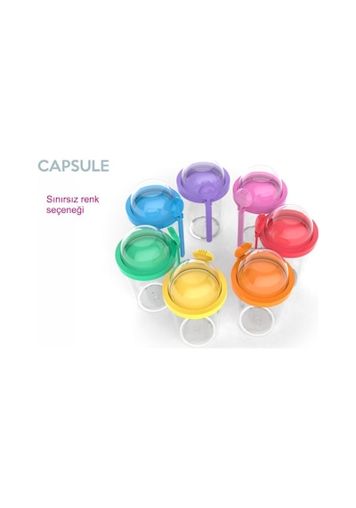 Zweikell Capsule Atıştırmalık Kabı Kırmızı 450 ML + 100 ML