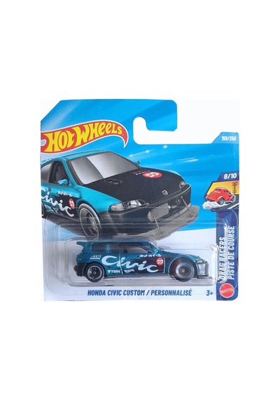 Hot Wheels Honda Civic Custom - 1/64 Diecast Model Araba Çok Renkli