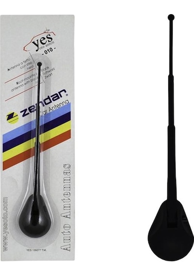 Dekoratif Oto Anten Oval Süs Anteni Vakum 23cm Zendar YES-010