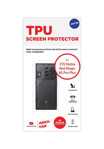 Zte Nubia Red Magic 8s Pro Plus Mat Arka Ve Yan Kaplama Koruyucu