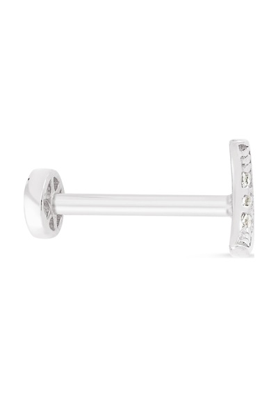 Beyaz Altın Tragus Hilal Piercing As79pcr3 Altınsepeti