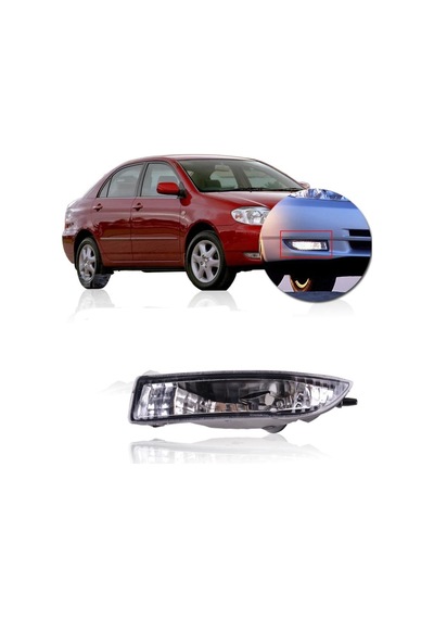 Toyota Corolla Uyumlu Sol Ön Sis Fari Sis Lambasi 2002--2004 (Ampullü) 447079905