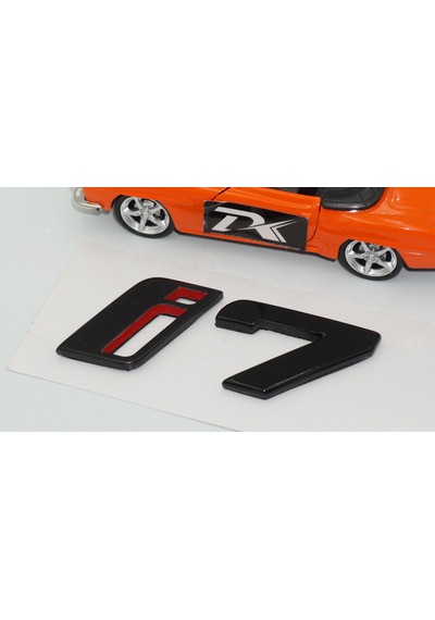 Dk Tuning Yeni İ7 Bagaj Siyah Kırmızı Abs Yazı Logo Bmw İle Uyumlu -