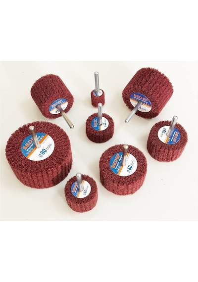 50x20 Saplı Elyaf Mop Zımpara-10'lu Paket-1/4'' Sap