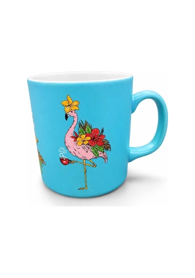 Flamingo Konsept Hediye Kutusu Kupa, Çorap Ve Ayna Anahtarlık Seti Siyah Siyah
