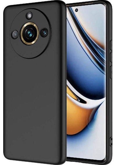 Realme 11 Pro Plus Kılıf Zore Mara Lansman Kapak Siyah