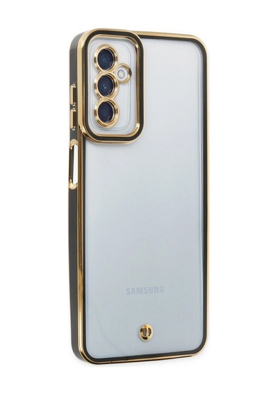 Samsung Galaxy M23 Kılıf Liva Lens Silikon - Siyah Düz Renkli