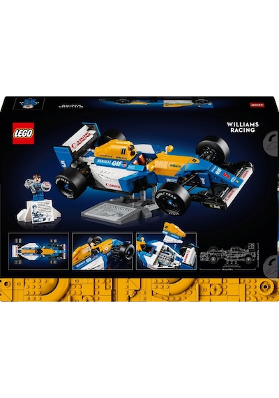 LEGO® Icons Williams Racing FW14B ve Nigel Mansell 10353 - Yetişkinler için Koleksiyonluk Yaratıcı Model Yapım Seti (797 Parça)