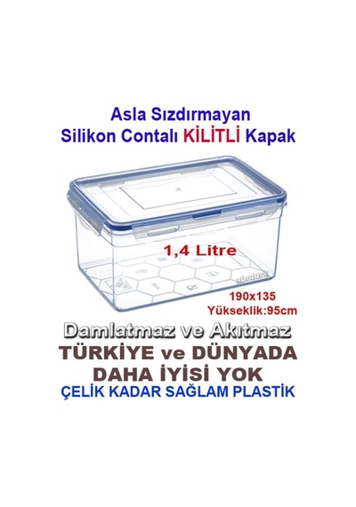 Sızdırmaz Derin Saklama Kabı Seti, 5set-abn23042025 Diğer