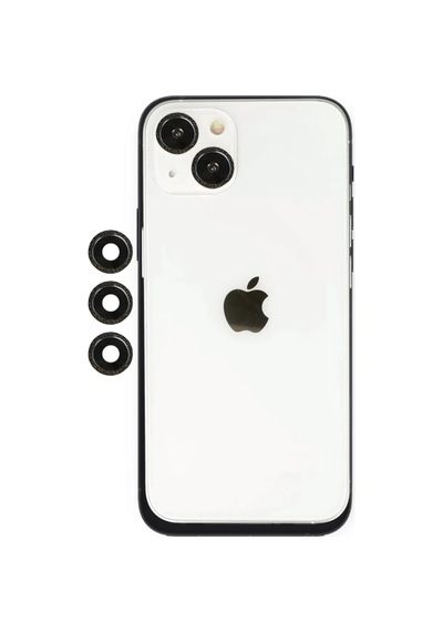 Apple İphone 14 Uyumlu Shine Kamera Lens - Siyah