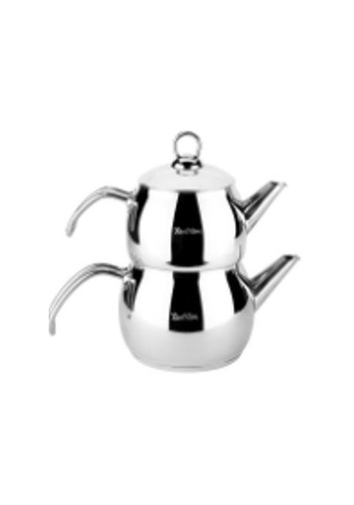Tantitoni Hercul Orta Boy Çaydanlık Takımı 1000/1600 Ml Gümüş
