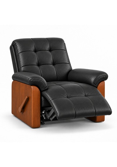 Smarto Relax Ceviz Ahşap Yan Panelli Gerçek Deri Manuel Mekanizmalı Yatar Ayak Uzatmalı Ergonomik Tv Koltuğu Baba Koltuğu Siyah Smarto Relax Ceviz Ahşap Yan Panelli Gerçek Deri Manuel Mekanizmalı Yatar Ayak Uzatmalı Ergonomik Tv Koltuğu Baba Koltuğu Siyah