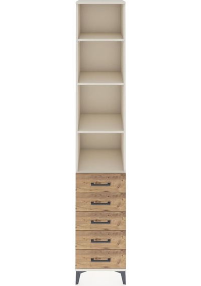 Hyperion Dolap 4 Raflı 5 Çekmeceli 44x44x243 Aytaşı-çam Aytaşı