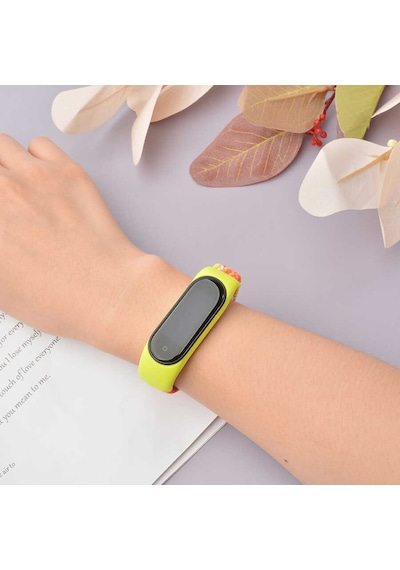 Xiaomi Mi Band 6 Uyumlu Krd-49 Örgü Zore Kordon-colorful Green
