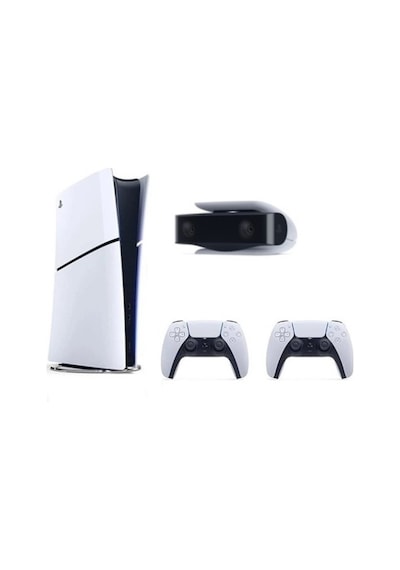Sony Playstation 5 Slim Dijital Edition + 2 Dualsense + Ps5 Kamera Oyun Konsolu (İthalatçı Garantili)