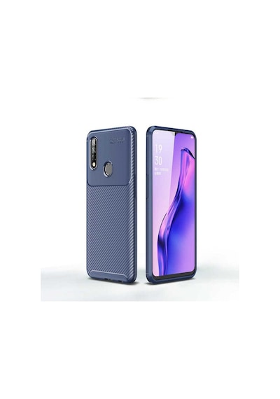 Oppo A31 Kılıf Zore Negro Silikon Kapak Lacivert
