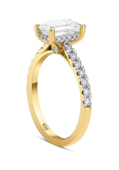1.90 Karat Emerald Tektaş Laboratuvar Pırlanta Yüzük - Hrd Sertifikalı Altın