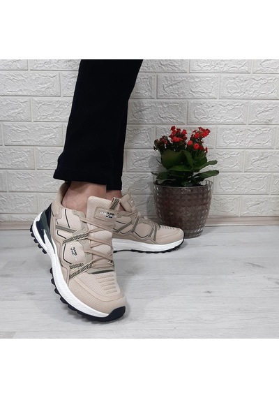 M.p. 1642 Bej Renk Memoryfoam Kaydırmaz Rahat Spor Ayakkabı Bej