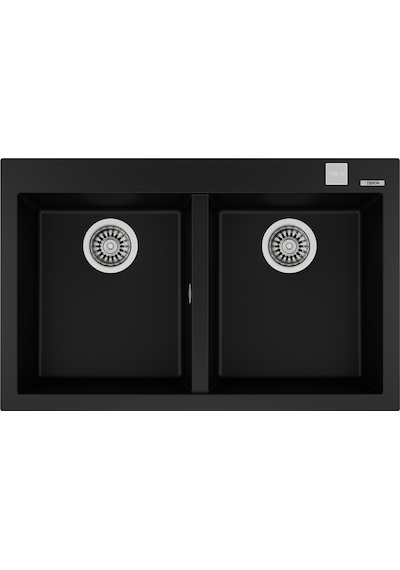 Teka Forsquare 790 Tg Çift Hazneli Tegranite+ Eviye - Siyah - 115260014