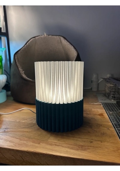 Modern Dalgalı Tasarım Dekoratif Led Gece Lambası - Usb Girişli Şık Masa Lambası
