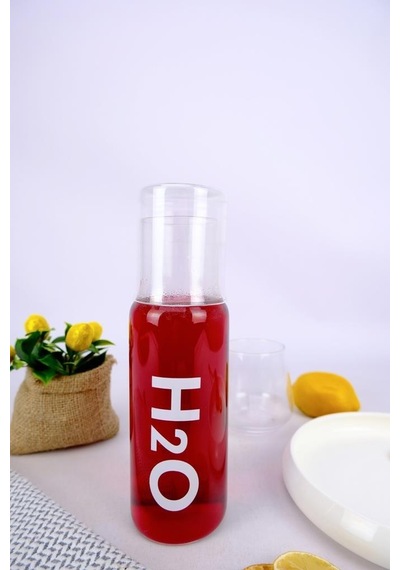 Digithome H2o Cam Kapaklı Başucu Su Ve Meşrubat Sürahisi Karaf Şişe 600 Ml Beyaz H2o75760 C1-1-18