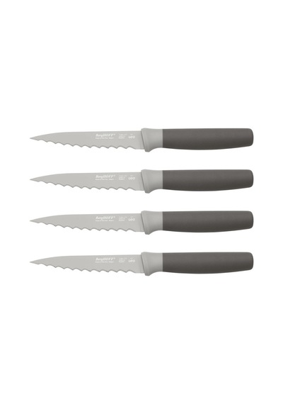Berghoff Leo 4 Parça Biftek Bıçak Seti - 3950046 Siyah