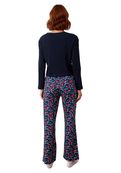 Ersefa Kadın Yılbaşı Desenli Uzun Kollu Pijama Takımı Fonksiyonel Dayanı lacivert Ersefa Kadın Yılbaşı Desenli Uzun Kollu Pijama Takımı Fonksiyonel Dayanı lacivert