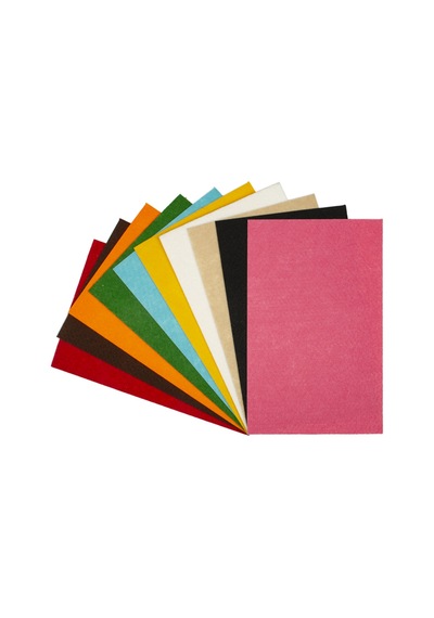 Lino Keçe 10 Renk 10 Lu 35x50 Cm 2740jq Çok Renkli