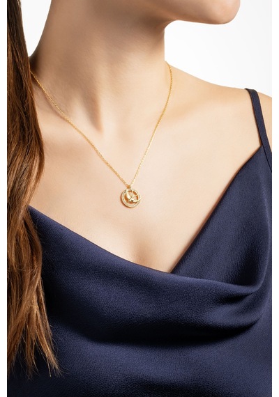 So Chic Kırlangıç 18 Ayar Sarı Altın Kaplama 44 Cm Gümüş Kolye Sarı