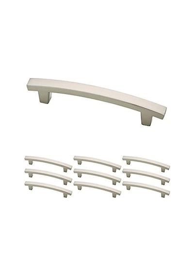 Franklin Brass Pierce Dolap Çekme, Nikel, 4 İnç Çekmece Kolu, 10'lu Paket, P29615k-sn-b