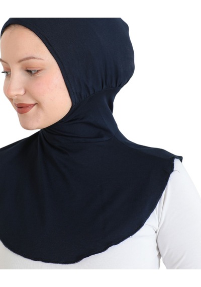 Modish Group Kadın Boyunluklu Hijab Tesettür Pratik Spor Bone - Sarı Lacivert