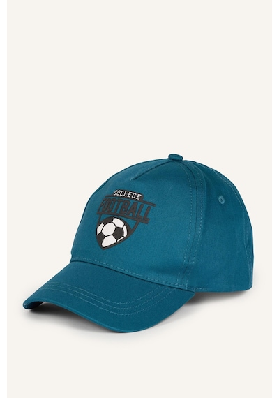 Defacto Spor Baskılı Nakış Pamuklu Cap Şapka Erkek Çocuk I0738a826wngn380 Yeşil-gn380