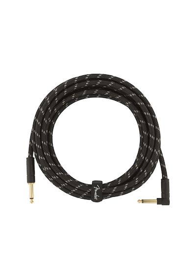 Fender Deluxe Instrument Cable Straight-Straight 15 Black Tweed