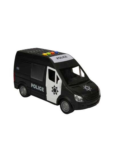 22 Cm Sesli Işıklı Pilli Polis Arabası Ve Ambulans - 1:16 Ölçek Oyuncak Kurtarma Araçlar Çok Renkli
