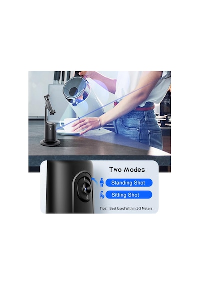 P01 Akıllı Telefon Gimbal Sabitleyici Takip Braketi Yüz Tanıma Canlı Fotoğrafçılık İçin Otomatik Takip Sabitleyici