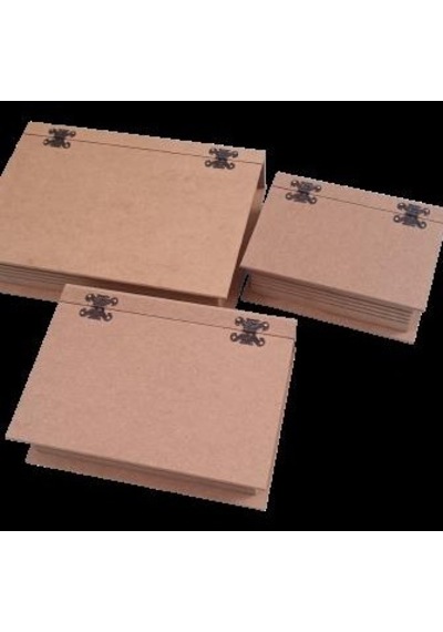 1448bng90033Hobi Dekoratif Model Üçlü Takı Kutusu Ahşap HAM MDF El Yapımı