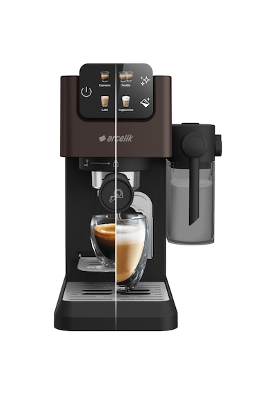 Arçelik Uyumlu Imperium Barista Em 6450 Kapsüllü Yarı Otomatik Espresso Makinesi Siyah